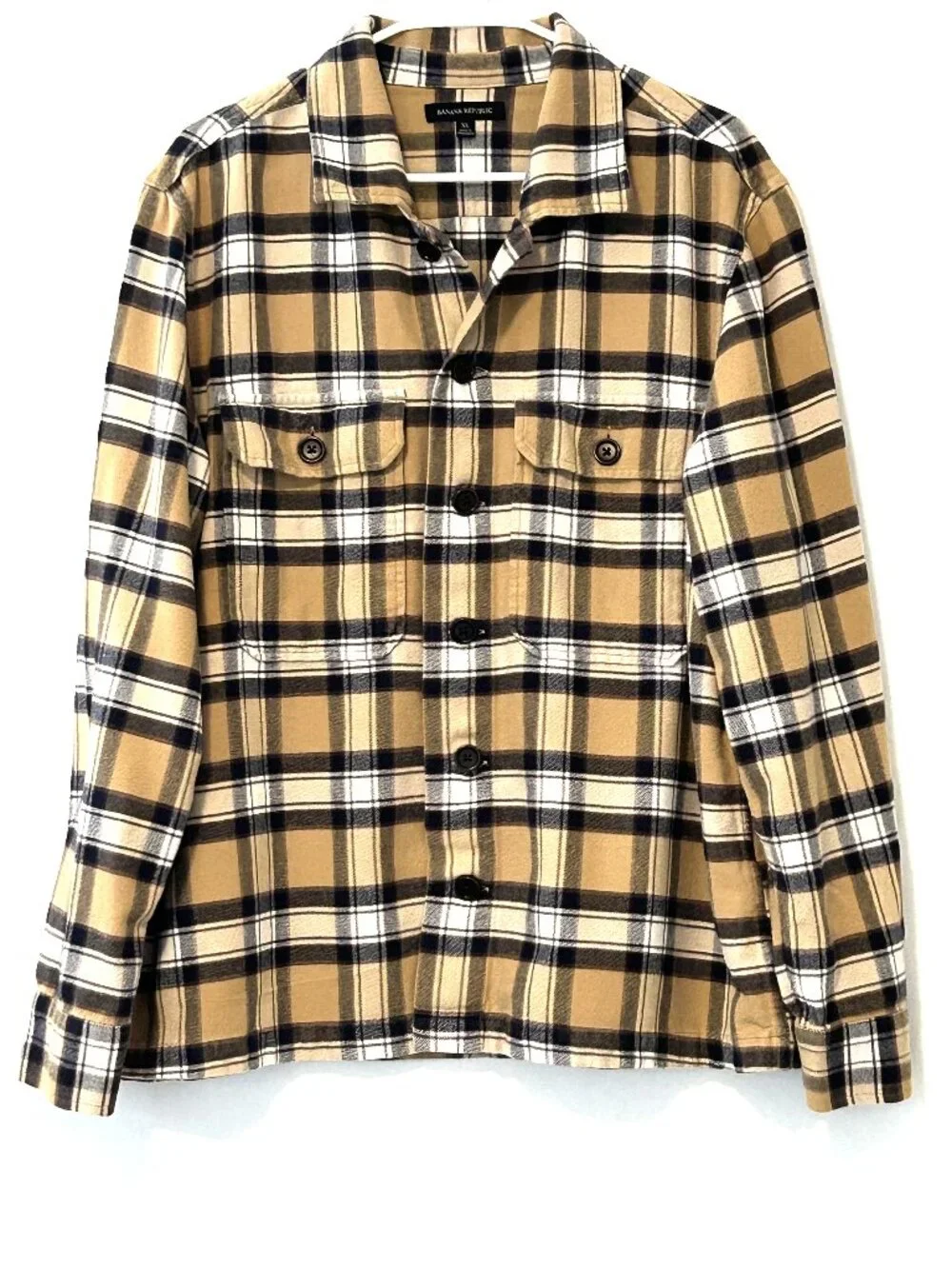 Banana Republic plaid flannel shirt, size XL